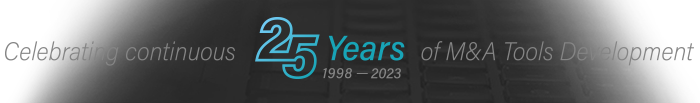 Celebrating continuous 25 years of M&A Tools Development